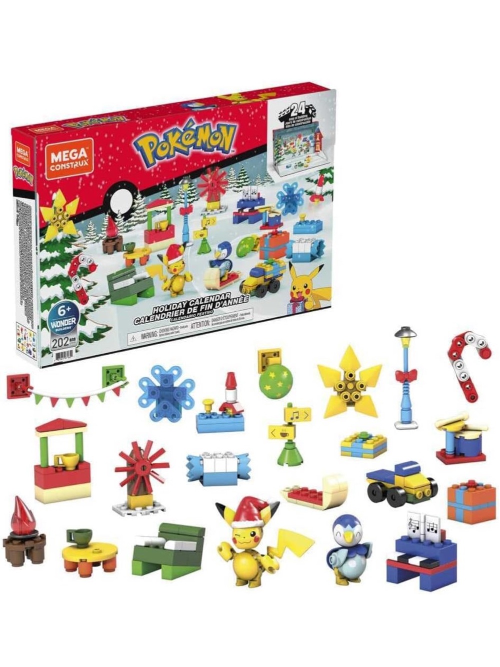 NEW MEGA Pokemon Advent Calendar 24 Day Christmas Holiday Building Blocks Sets